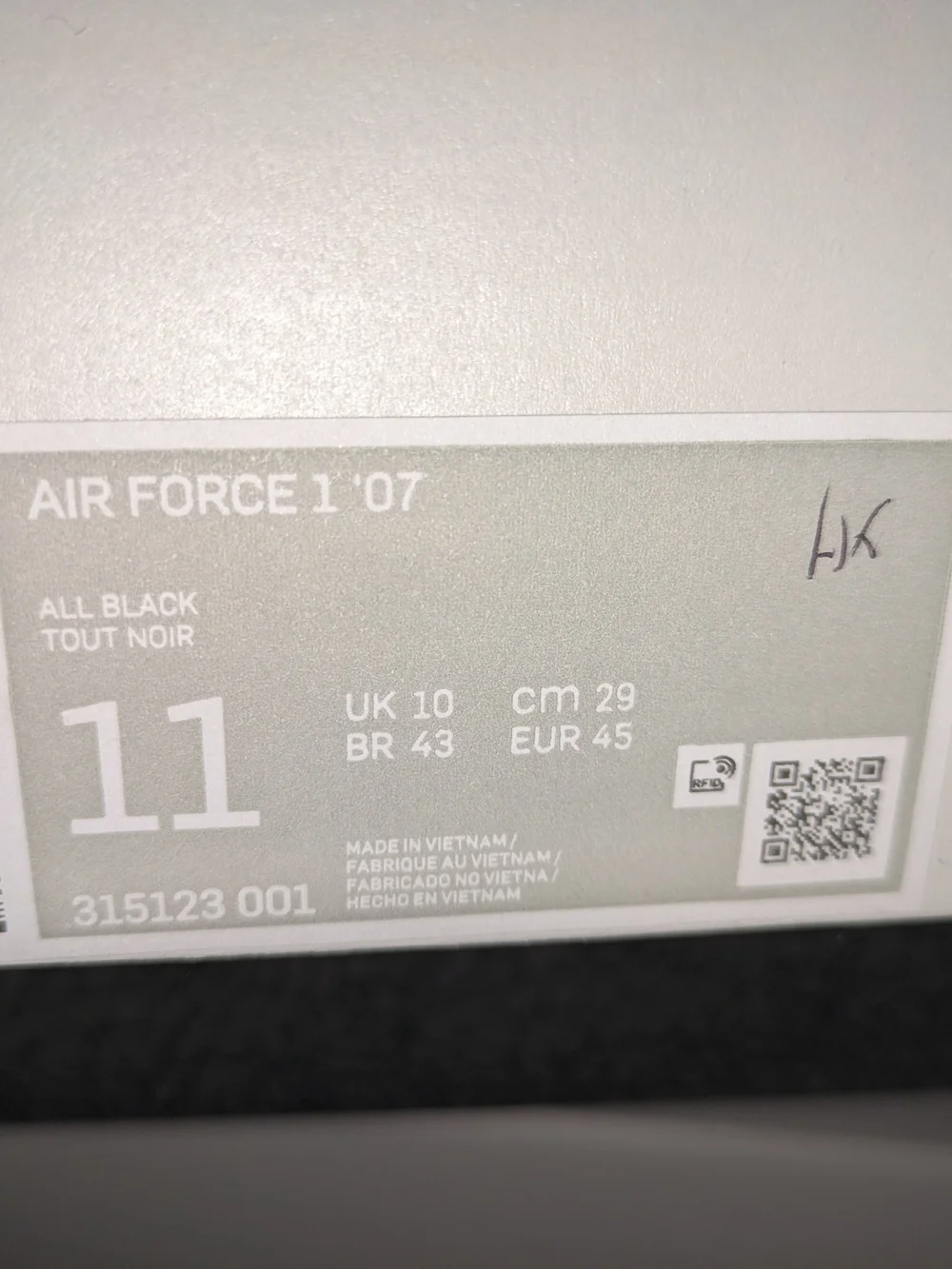 Men's Black Nike Air Force 1 '07 High Top Sneakers Brand New In Box!